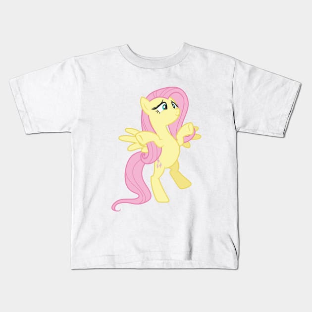 Rearing Fluttershy Kids T-Shirt by CloudyGlow